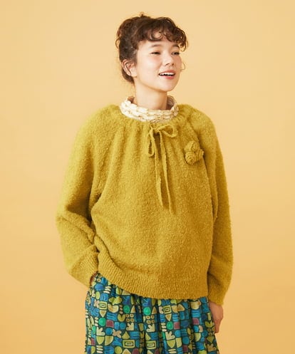 GJFAG01240 Jocomomola Manchas プルオーバーニット