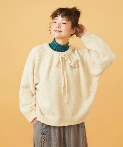 GJFAG01240 Jocomomola Manchas プルオーバーニット