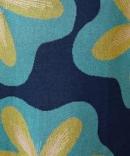 GJFHD01200 Jocomomola(ホコモモラ) Flores de verano フラワージャカードニットプルオーバー ネイビー