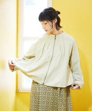 GJJFD35240 Jocomomola(ホコモモラ) Encrucijada ドビーノーカラージャケット ベージュ