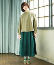 GJKDD31180 Jocomomola(ホコモモラ) Armadura de flores ジャカードカットソー ベージュ