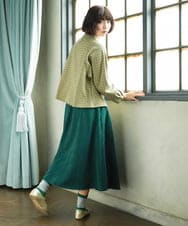 GJKDD31180 Jocomomola(ホコモモラ) Armadura de flores ジャカードカットソー ベージュ
