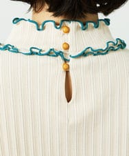 GJKDD35120 Jocomomola(ホコモモラ) Tierras de cuitivo メロウハイネックカットソー アイボリー