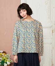 GJKDE36180 Jocomomola(ホコモモラ) Los molinos de vient フラワープリントカットソー ピンク