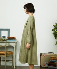 GJPDD31270 Jocomomola(ホコモモラ) Armadura de flores ジャカードワンピース ベージュ