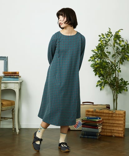 GJPDD31270  Armadura de flores ジャカードワンピース