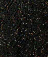 GJSLA33220 Jocomomola(ホコモモラ) カラーネップ ニットカーディガン ブラック
