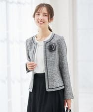 K12CD16029 a.v.v(アー・ヴェ・ヴェ) メッシュフラワーコサージュ ブラック