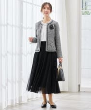 K12CD16029 a.v.v(アー・ヴェ・ヴェ) メッシュフラワーコサージュ ブラック