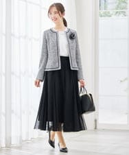 K12CD16029 a.v.v(アー・ヴェ・ヴェ) メッシュフラワーコサージュ ブラック