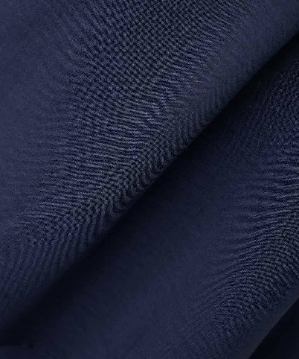 K2BHD06044 a.v.v(アー・ヴェ・ヴェ) 【接触冷感/UVカット】リネンライククルーネックブラウス【セットアップ対応/アンチピリング】 ネイビー