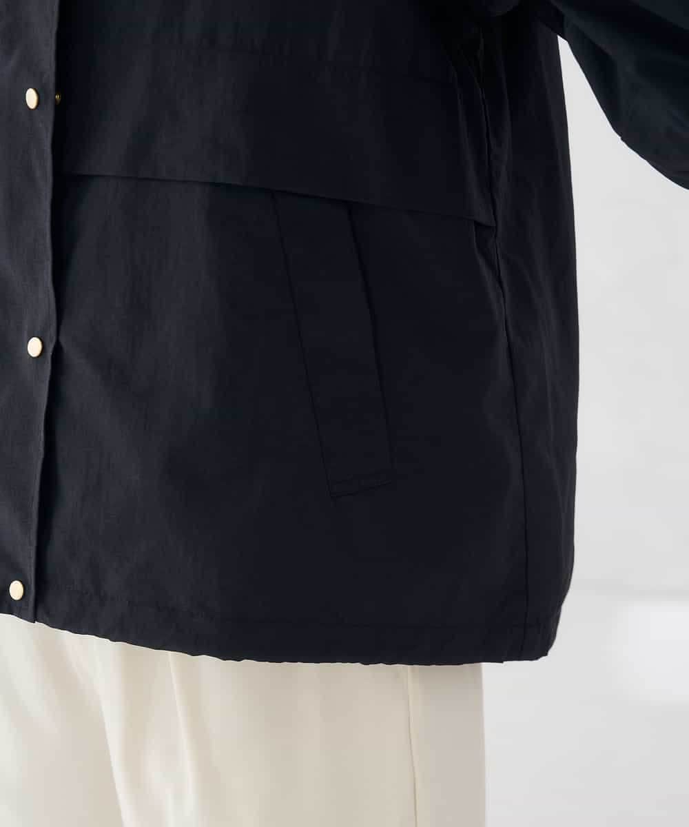 K2JKD20119 a.v.v(アー・ヴェ・ヴェ) ベスト付き ナイロン ワッシャー ブルゾン カーキ