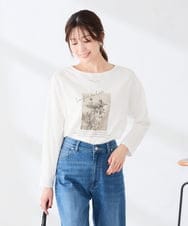 K2KAG15035 a.v.v(アー・ヴェ・ヴェ) アソート ロゴ プリント 長袖 Tシャツ ダークグレー