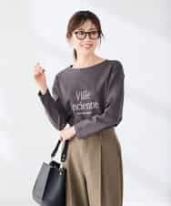 K2KAG15035 a.v.v(アー・ヴェ・ヴェ) アソート ロゴ プリント 長袖 Tシャツ ダークグレー