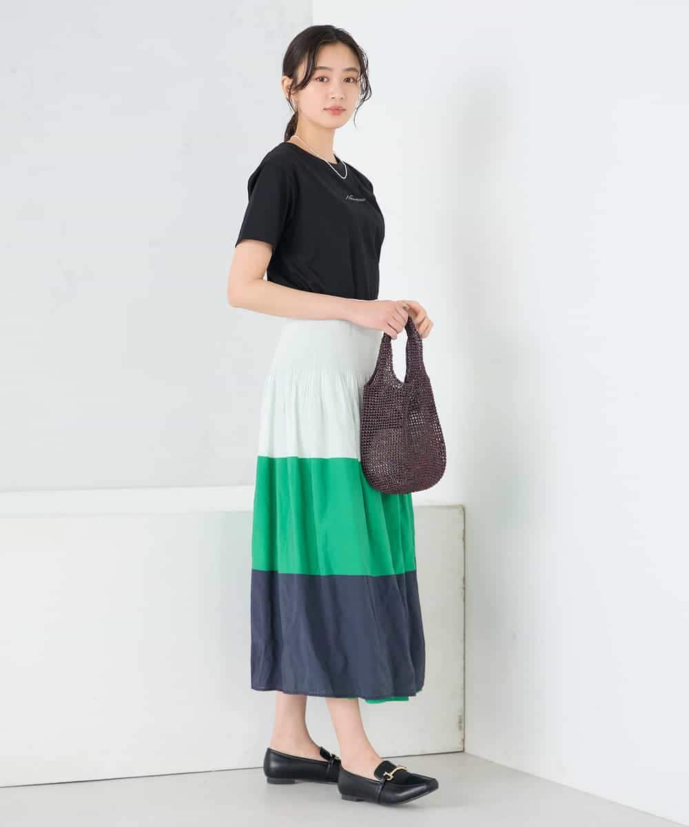 K2KGD28029 a.v.v(アー・ヴェ・ヴェ) 【UVカット/接触冷感】コンパクトロゴTシャツ グレージュ