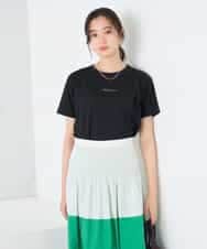K2KGD28029 a.v.v(アー・ヴェ・ヴェ) 【UVカット/接触冷感】コンパクトロゴTシャツ ブラック