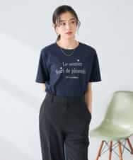 K2KGD29029 a.v.v(アー・ヴェ・ヴェ) 【UVカット/接触冷感】ロゴTシャツ ネイビー