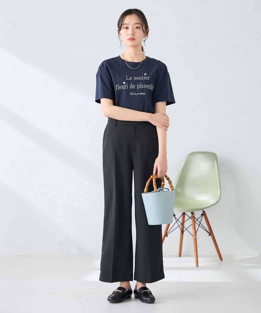 K2KGD29029 a.v.v(アー・ヴェ・ヴェ) 【UVカット/接触冷感】ロゴTシャツ ネイビー