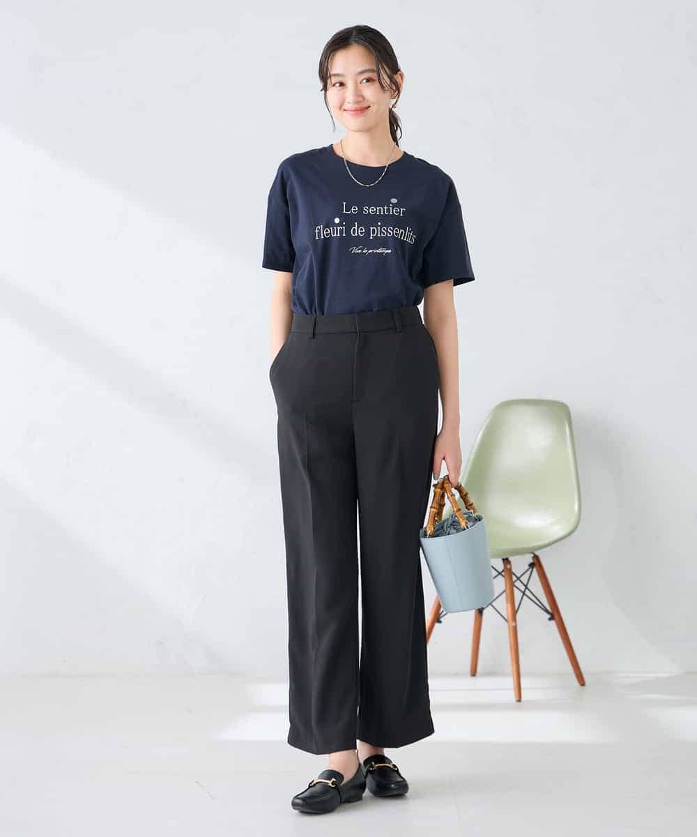 K2KGD29029 a.v.v(アー・ヴェ・ヴェ) 【UVカット/接触冷感】ロゴTシャツ ネイビー