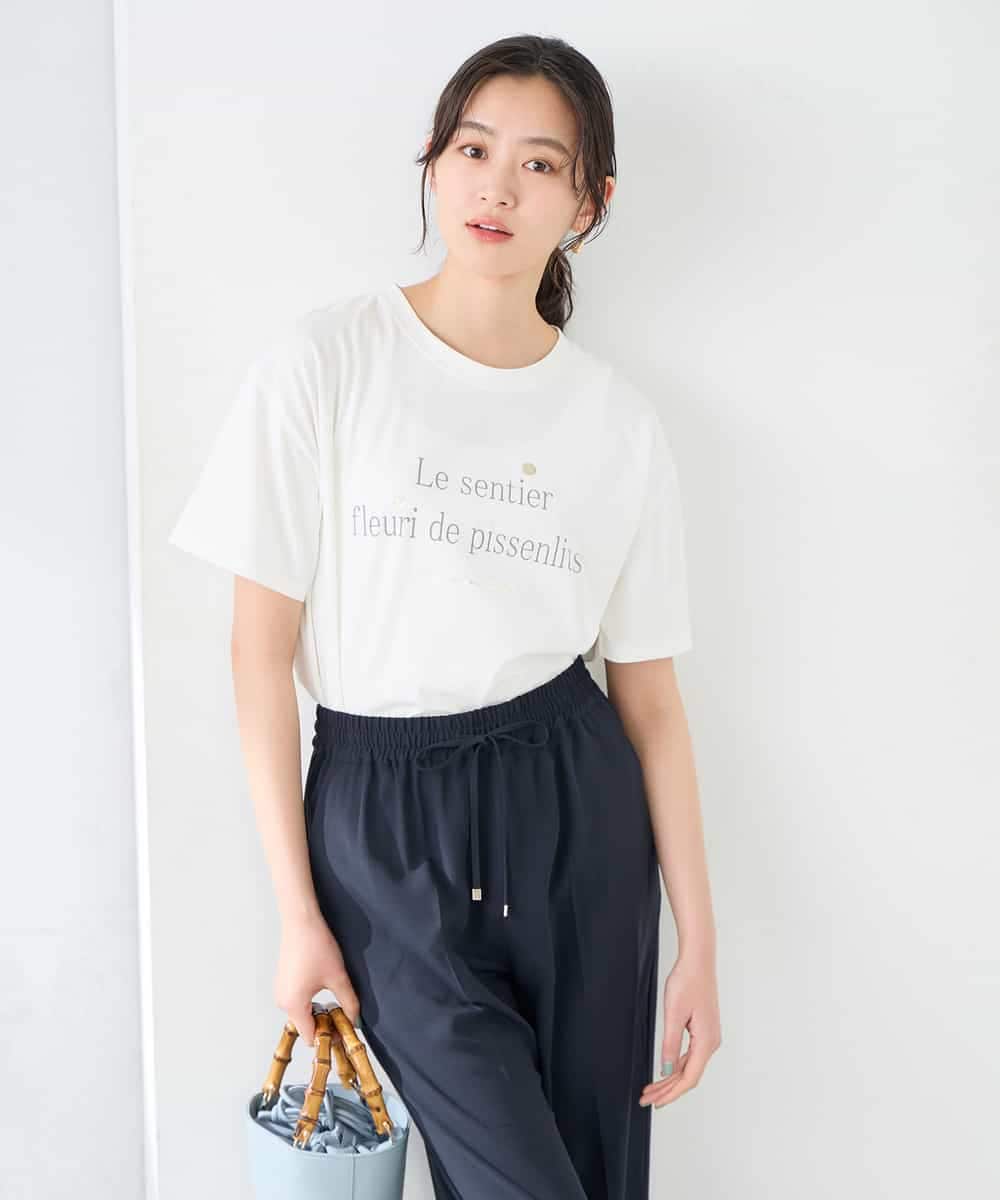 K2KGD29029 a.v.v(アー・ヴェ・ヴェ) 【UVカット/接触冷感】ロゴTシャツ ネイビー