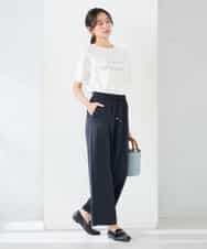 K2KGD29029 a.v.v(アー・ヴェ・ヴェ) 【UVカット/接触冷感】ロゴTシャツ ネイビー