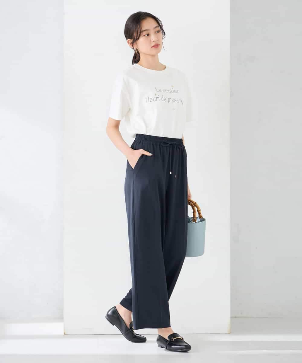 K2KGD29029 a.v.v(アー・ヴェ・ヴェ) 【UVカット/接触冷感】ロゴTシャツ ネイビー