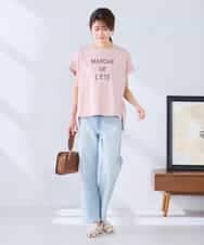 K2KGD39035 a.v.v(アー・ヴェ・ヴェ) ゆるプリントTシャツ ダークグレー（ロゴ）