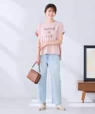 K2KGD39035 a.v.v(アー・ヴェ・ヴェ) ゆるプリントTシャツ ダークグレー（ロゴ）