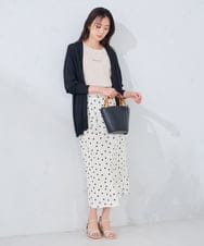 K2KHD54029 a.v.v(アー・ヴェ・ヴェ) 【接触冷感/UVカット/コットン100%】コンパクトロゴTシャツ グレージュ