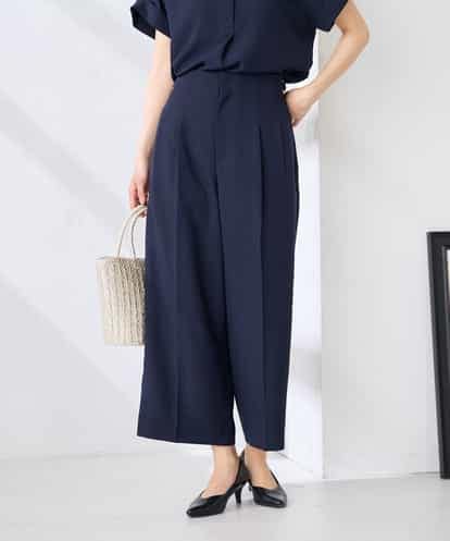 K2LGD19059 a.v.v 【接触冷感/UVカット】リネンライククロップドパンツ【セットアップ対応/アンチピリング】