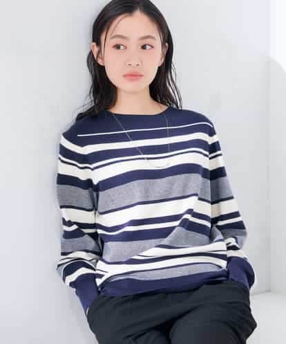 K6FAG17039  【WEB限定】ボートネック パフスリーブ ニット【洗える/麗しニット】
