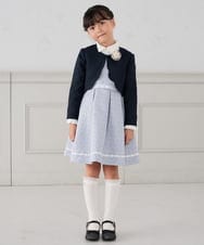 KG2CD01024 a.v.v KIDS(アー・ヴェ・ヴェ) [KIDS]【2026セレモニー】パール調フラワーコサージュ アイボリー