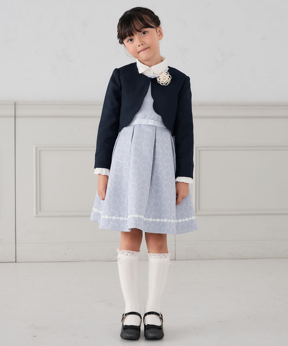 KG2CD01024 a.v.v KIDS(アー・ヴェ・ヴェ) [KIDS]【2026セレモニー】パール調フラワーコサージュ アイボリー