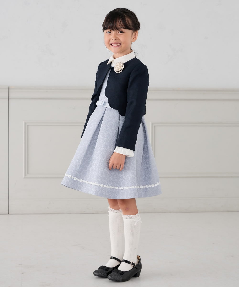 KG2CD01024 a.v.v KIDS(アー・ヴェ・ヴェ) [KIDS]【2026セレモニー】パール調フラワーコサージュ アイボリー