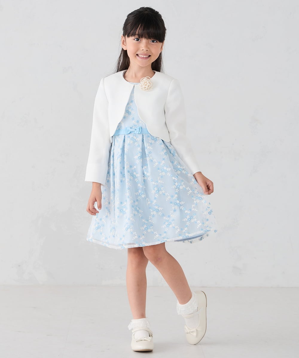 KG2CD01024 a.v.v KIDS(アー・ヴェ・ヴェ) [KIDS]【2026セレモニー】パール調フラワーコサージュ アイボリー