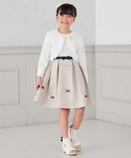 KG2CD02021 a.v.v KIDS(アー・ヴェ・ヴェ) [KIDS]【2026セレモニー】ラメフラワーコサージュ アイボリー