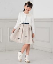 KG2CD02021 a.v.v KIDS(アー・ヴェ・ヴェ) [KIDS]【2026セレモニー】ラメフラワーコサージュ アイボリー