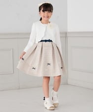 KG2CD02021 a.v.v KIDS(アー・ヴェ・ヴェ) [KIDS]【2026セレモニー】ラメフラワーコサージュ アイボリー