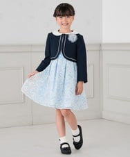 KG2CD02021 a.v.v KIDS(アー・ヴェ・ヴェ) [KIDS]【2026セレモニー】ラメフラワーコサージュ ラベンダー