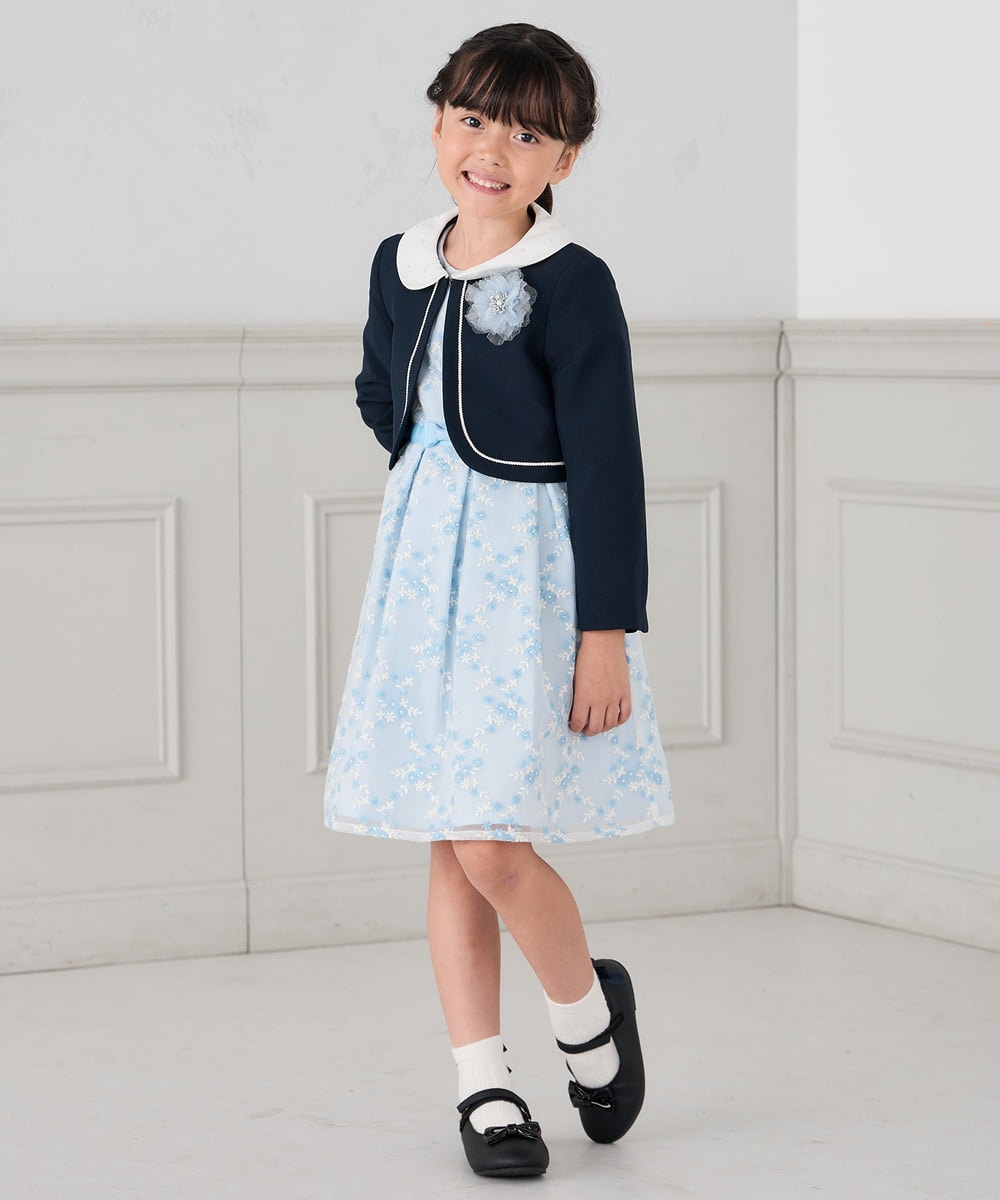 KG2CD02021 a.v.v KIDS(アー・ヴェ・ヴェ) [KIDS]【2026セレモニー】ラメフラワーコサージュ ラベンダー