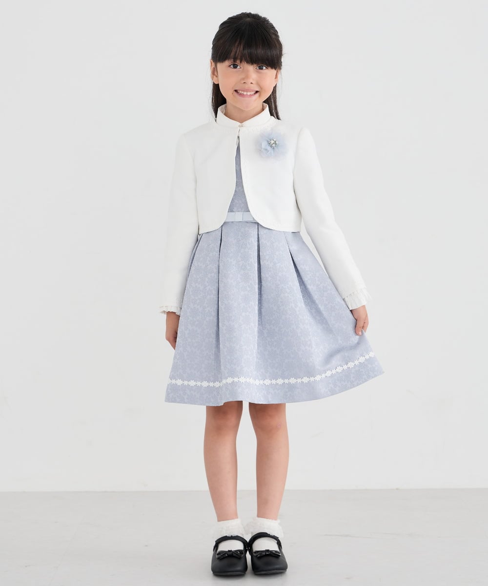 KG2CD02021 a.v.v KIDS(アー・ヴェ・ヴェ) [KIDS]【2026セレモニー】ラメフラワーコサージュ ラベンダー