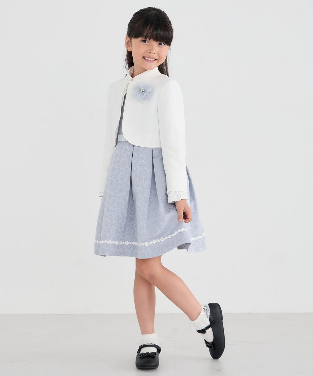 KG2CD02021 a.v.v KIDS(アー・ヴェ・ヴェ) [KIDS]【2026セレモニー】ラメフラワーコサージュ ラベンダー