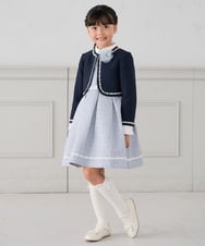 KG2CD02021 a.v.v KIDS(アー・ヴェ・ヴェ) [KIDS]【2026セレモニー】ラメフラワーコサージュ ラベンダー