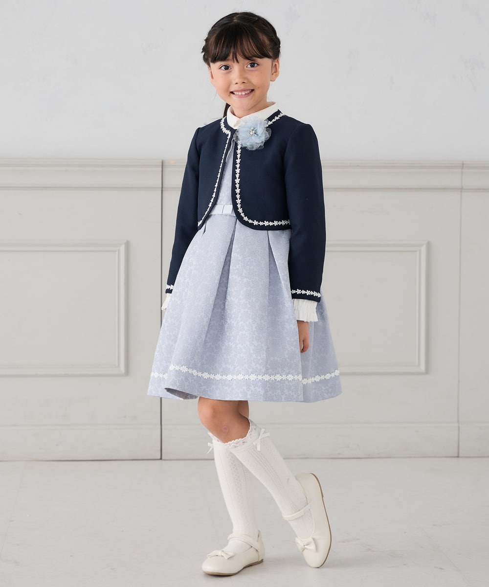 KG2CD02021 a.v.v KIDS(アー・ヴェ・ヴェ) [KIDS]【2026セレモニー】ラメフラワーコサージュ ラベンダー