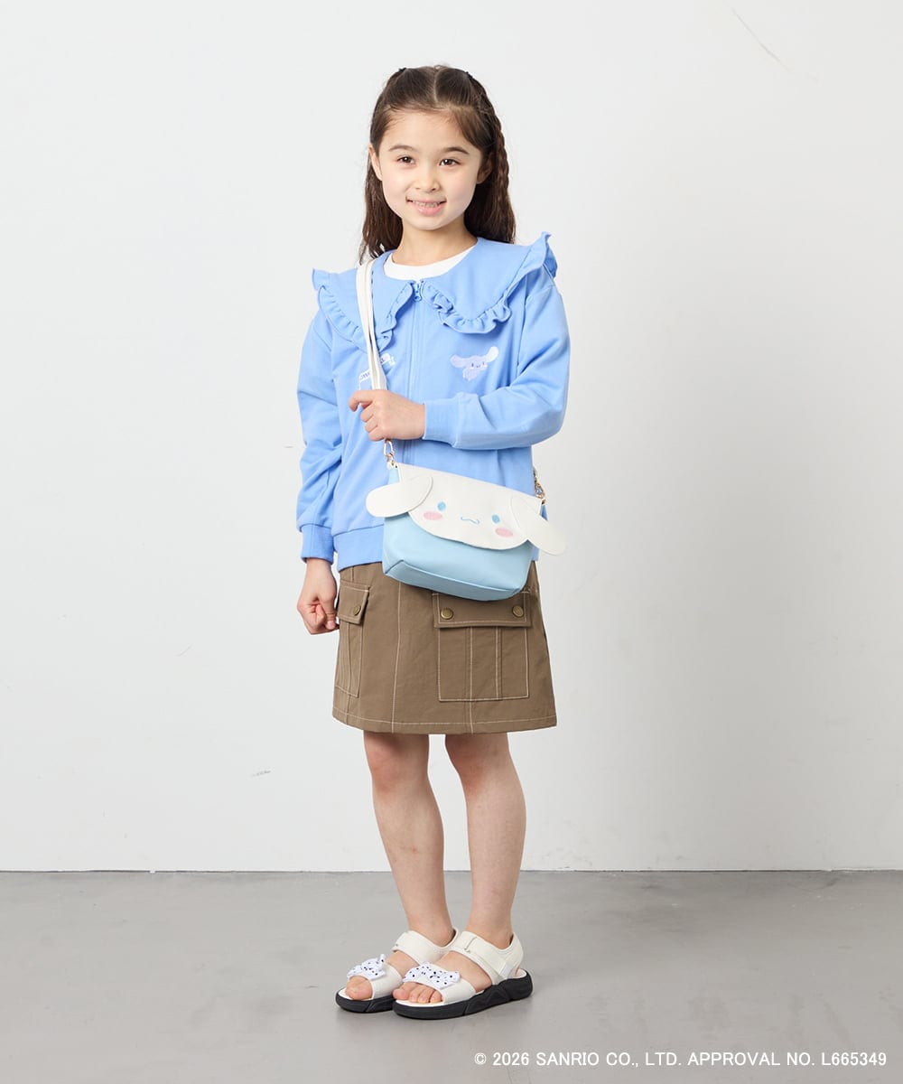 KG5ED01044 a.v.v KIDS(アー・ヴェ・ヴェ) 【数量限定】[シナモロール／ポチャッコ]お顔ショルダーバッグ ライトブルー