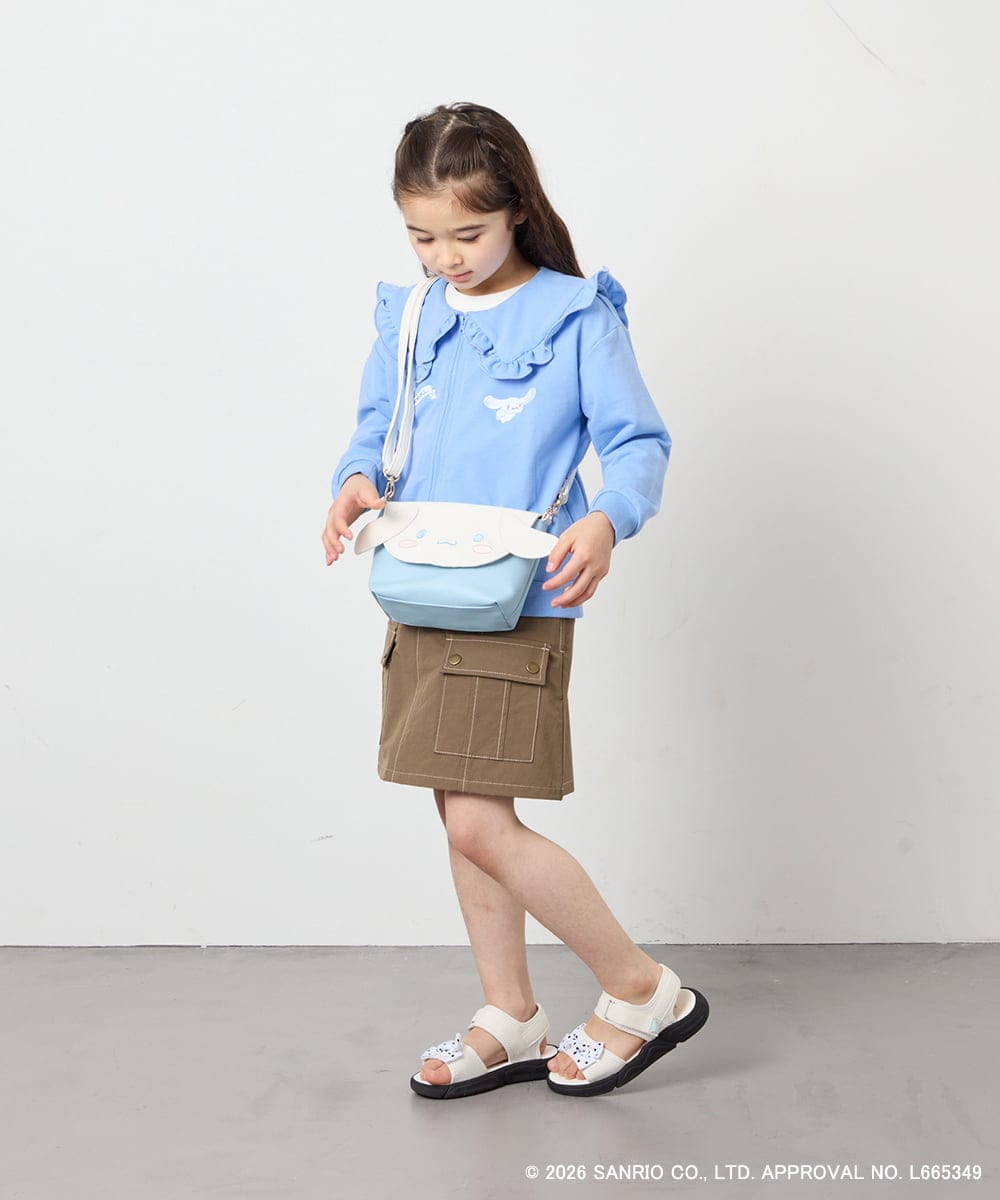 KG5ED01044 a.v.v KIDS(アー・ヴェ・ヴェ) 【数量限定】[シナモロール／ポチャッコ]お顔ショルダーバッグ ライトブルー