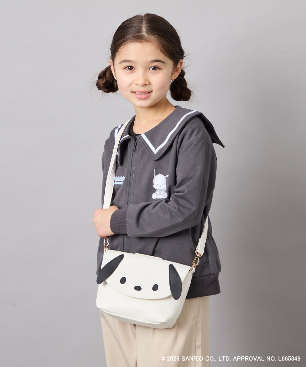 KG5ED01044 a.v.v KIDS(アー・ヴェ・ヴェ) 【数量限定】[シナモロール／ポチャッコ]お顔ショルダーバッグ アイボリー