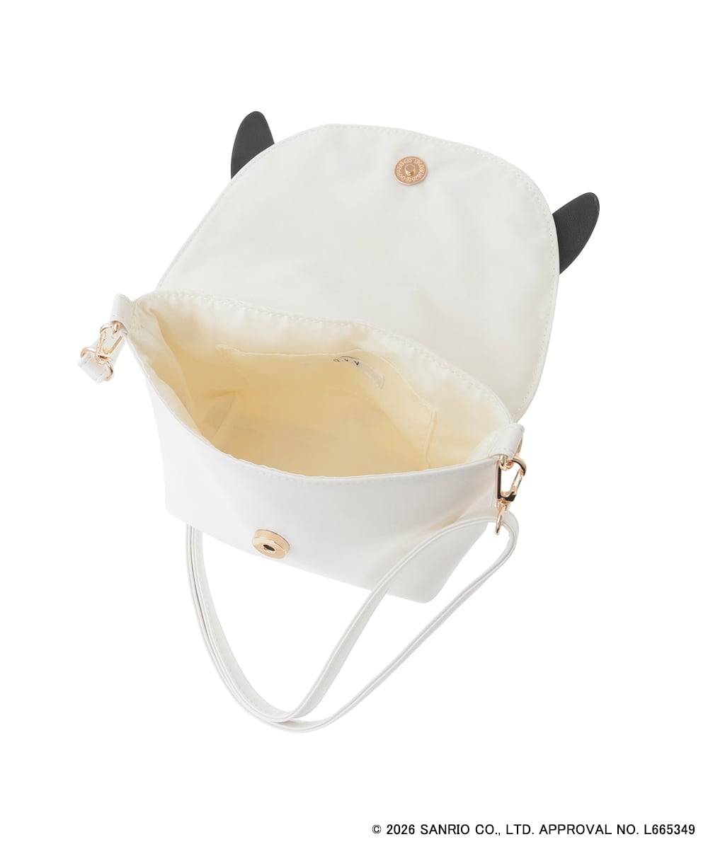KG5ED01044 a.v.v KIDS(アー・ヴェ・ヴェ) 【数量限定】[シナモロール／ポチャッコ]お顔ショルダーバッグ アイボリー