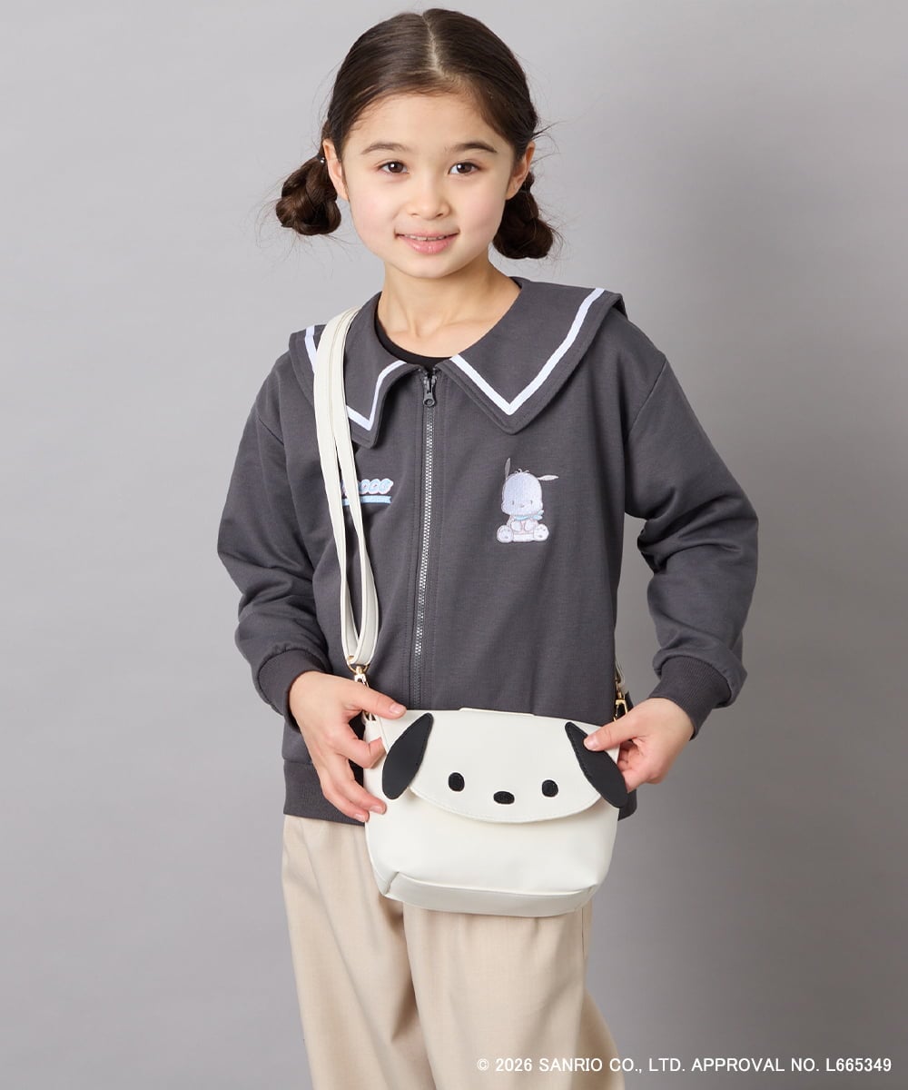 KG5ED01044 a.v.v KIDS(アー・ヴェ・ヴェ) 【数量限定】[シナモロール／ポチャッコ]お顔ショルダーバッグ アイボリー