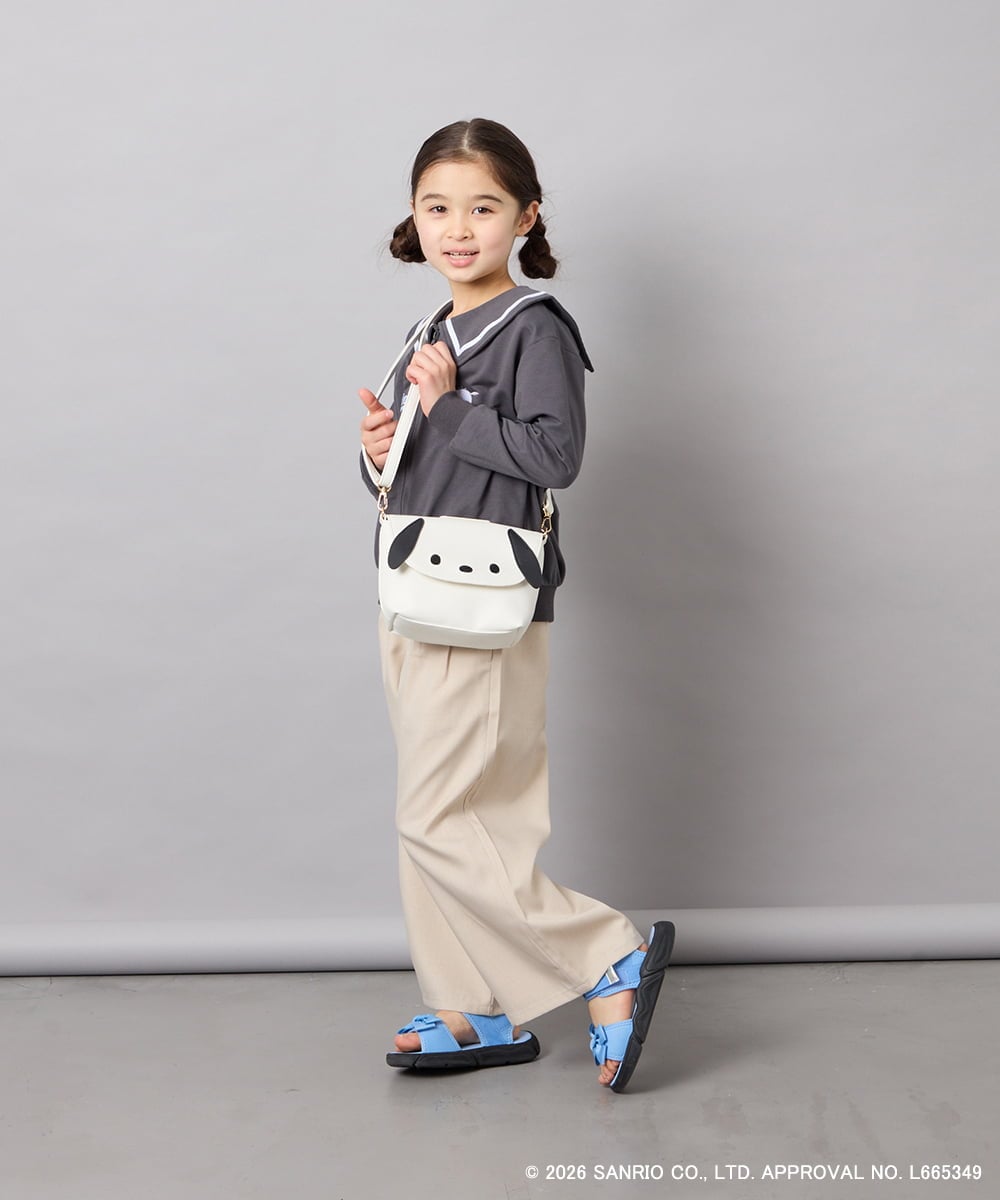 KG5ED01044 a.v.v KIDS(アー・ヴェ・ヴェ) 【数量限定】[シナモロール／ポチャッコ]お顔ショルダーバッグ アイボリー